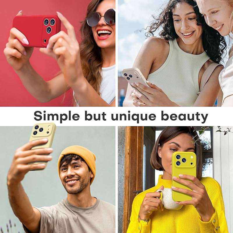 LOVE 3000 Designed for iPhone 17 Pro Max Case, Premium Silicone [Compatible with Magsafe][Soft Anti-Scratch Microfiber Lining] Shockproof Protective Phone Case for Men Women 6.9", Creamy Yellow - Image 5