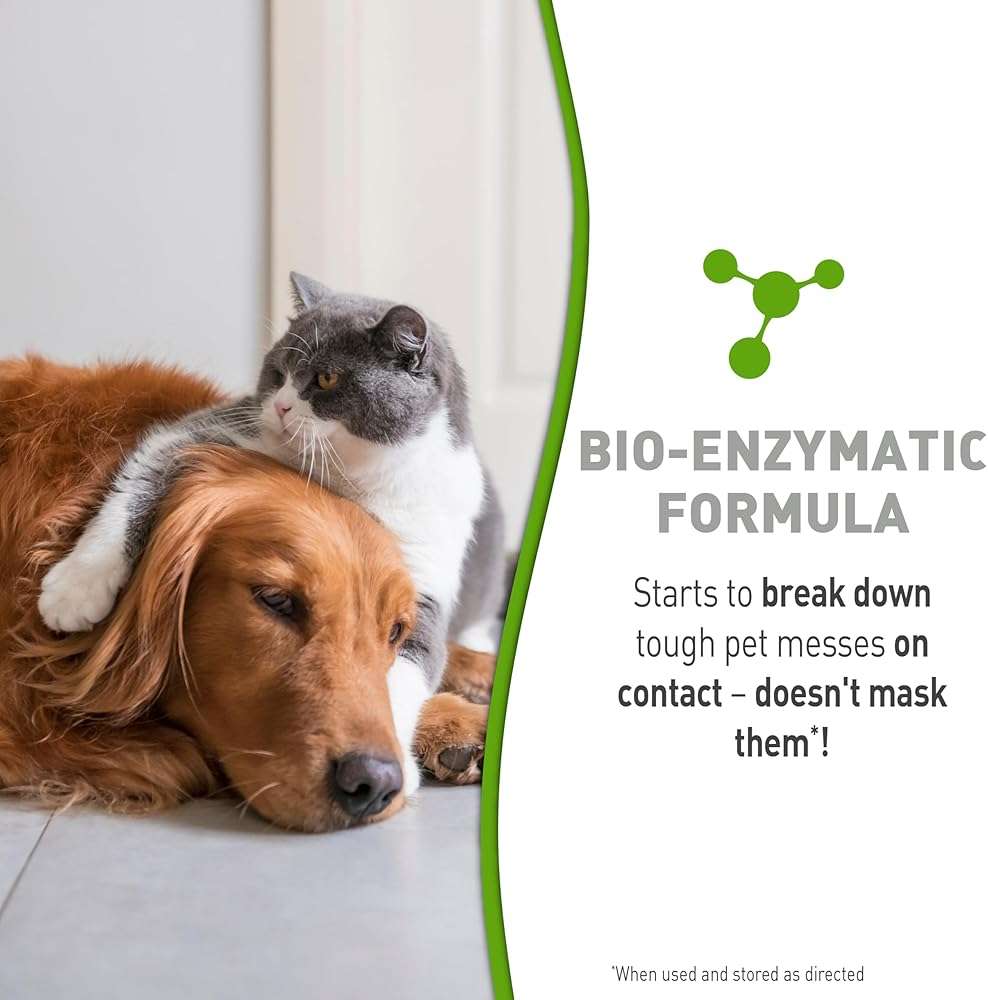 Simply Nature’s Miracle Pet Stain & Odor Remover, 10 Ounces, Bio-Enzymatic Formula With Odor-Neutralizing Technology - Image 6