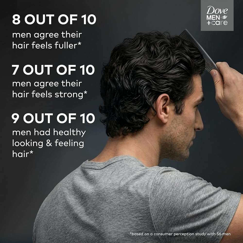Dove Men+Care 2-in-1 Shampoo + Conditioner 1 ct Dandruff Defense to Moisturize Hair & Scalp, with Pyrithione Zinc, 18 FL OZ - Image 11