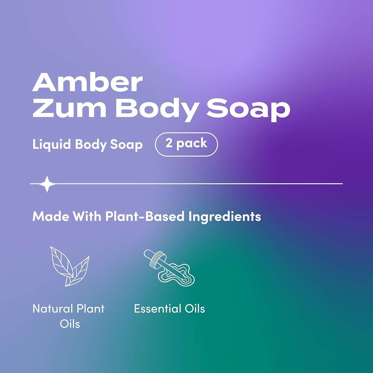 Zum Body Soap - Amber - 16 fl oz (2 Pack) - Image 2