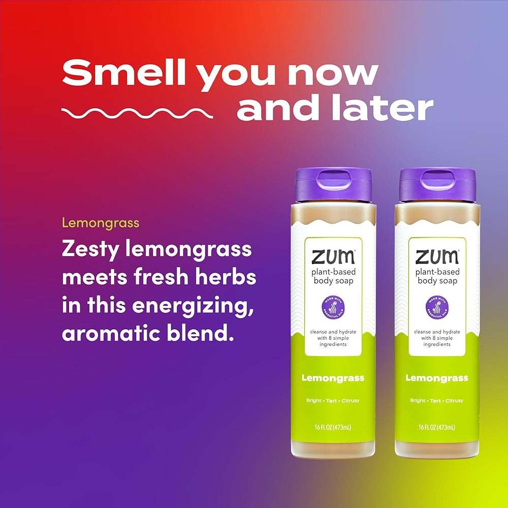 Zum Body Soap - Lemongrass - 16 fl oz (2 Pack) - Image 3