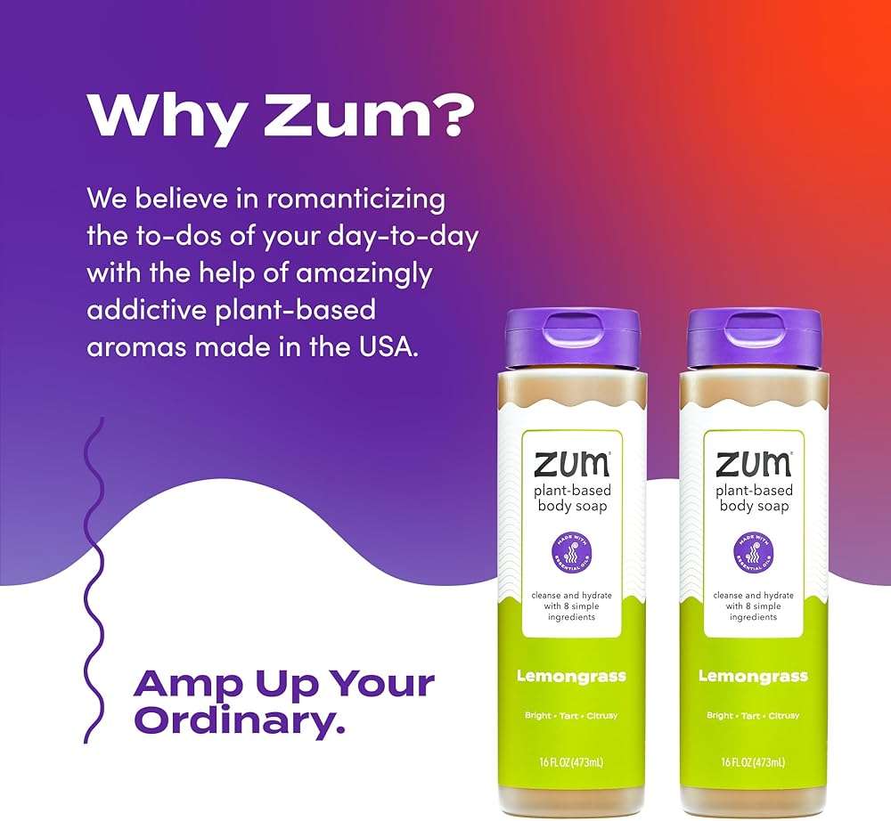 Zum Body Soap - Lemongrass - 16 fl oz (2 Pack) - Image 6