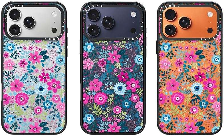 Clear TPU Phone Case Cover for iPhone with Design, Drop Protection, Cute Case for Girl Women (Clear-Flower1, iPhone 17 Pro Max) - Image 6