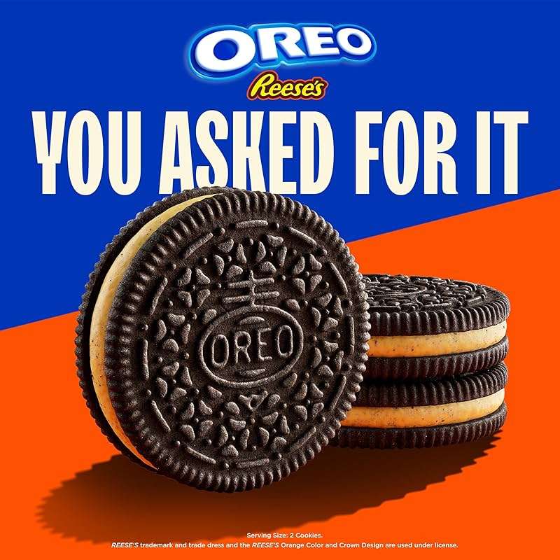 OREO REESE'S Peanut Buttery Creme Chocolate Sandwich Cookies, 12.35 oz - Image 5