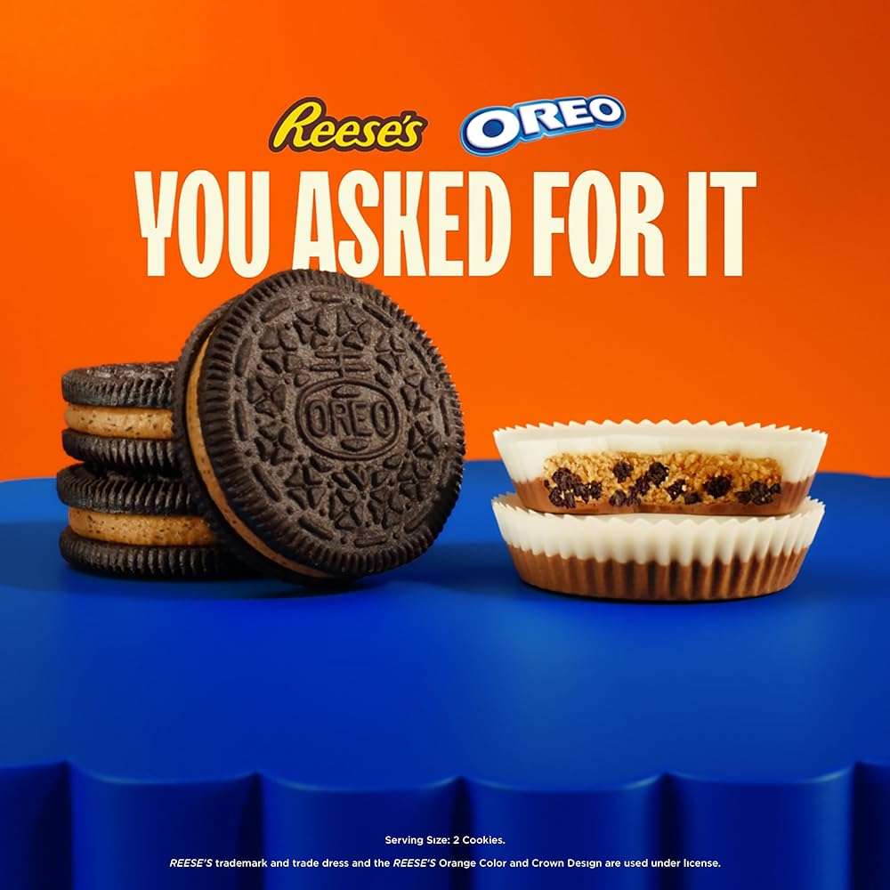 OREO REESE'S Peanut Buttery Creme Chocolate Sandwich Cookies, 12.35 oz - Image 7