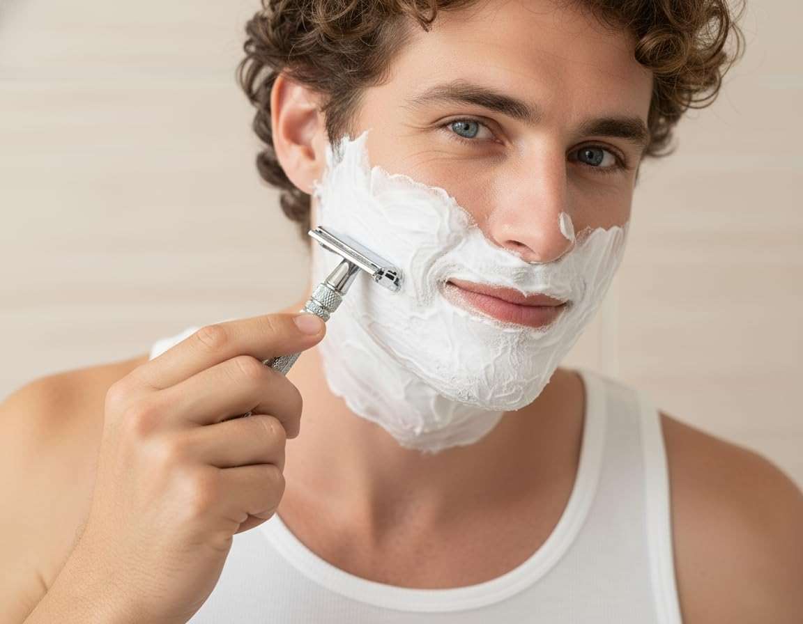 Double Edge Safety Razor with 10 Disposable Blades - Single blade double edge razor for men - Metal razor with Long Handle for close shave - Classic Clean Shave Single blade razor - Image 2