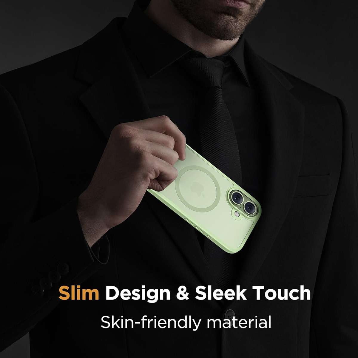 Miracase Magnetic for iPhone 17 Case (Compatible with MagSafe) with Screen Protector Military-Grade Protection, Anti-Fingerprint Translucent Matte Phone Cover for iPhone 17 6.3 inch, Matcha Green - Image 7