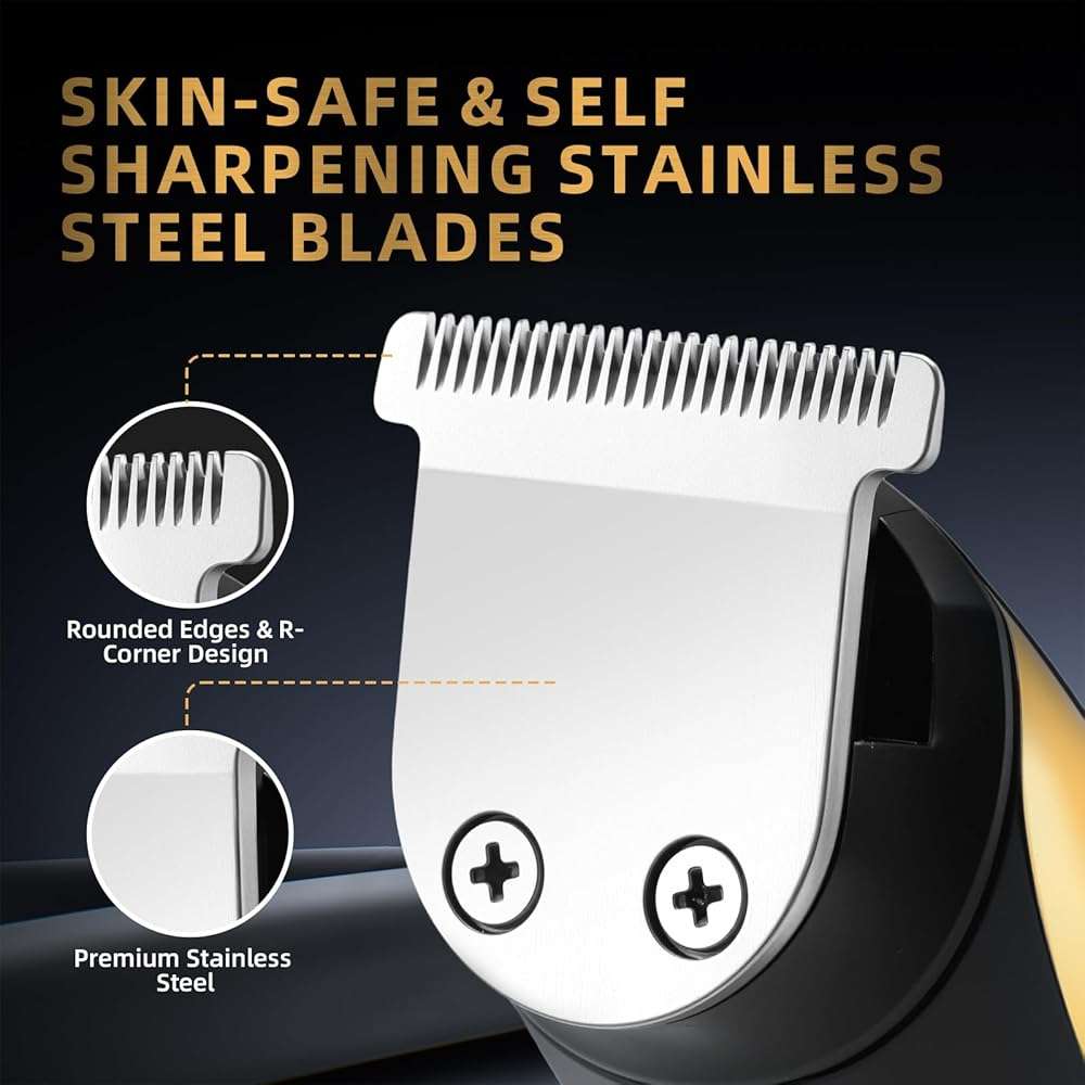 ZENLICO Beard Trimmer for Men, Rechargeable Men's Hair Trimmer for Mustache, Electric Razor & Body Grooming Kit for Beard, Face, Groin & Manscaping, Birthday Valentines Ideal Gift for Men - Image 2