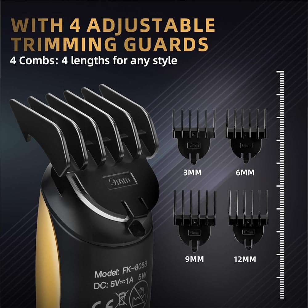 ZENLICO Beard Trimmer for Men, Rechargeable Men's Hair Trimmer for Mustache, Electric Razor & Body Grooming Kit for Beard, Face, Groin & Manscaping, Birthday Valentines Ideal Gift for Men - Image 3