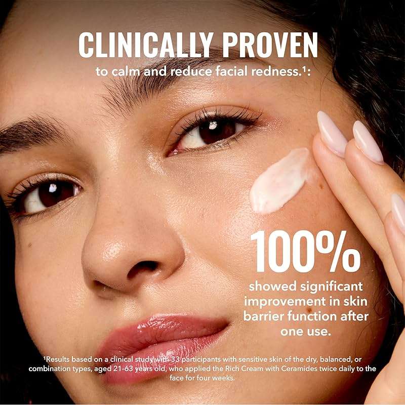 Good Molecules Rich Cream with Ceramides 50 ml / 1.6 oz – Daily Facial Moisturizer for Dry Skin, Redness – Face Lotion with Betulin Soothe, Plump, Hydrate, Moisturize – Anti-aging Skin Care - Image 3