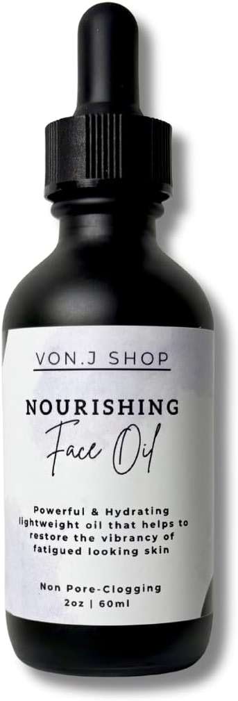 Vonj Dry Oil for Face - Jojoba, Rosehip & Japanese Camellia Seed Oil, Hydration Moisturizer, PeriMeno, MenoPause Skin Support, All Skin Types Non-Comedegenic Acne Care Vegan Skincare 2oz GIFT WRAPPED - Image 1
