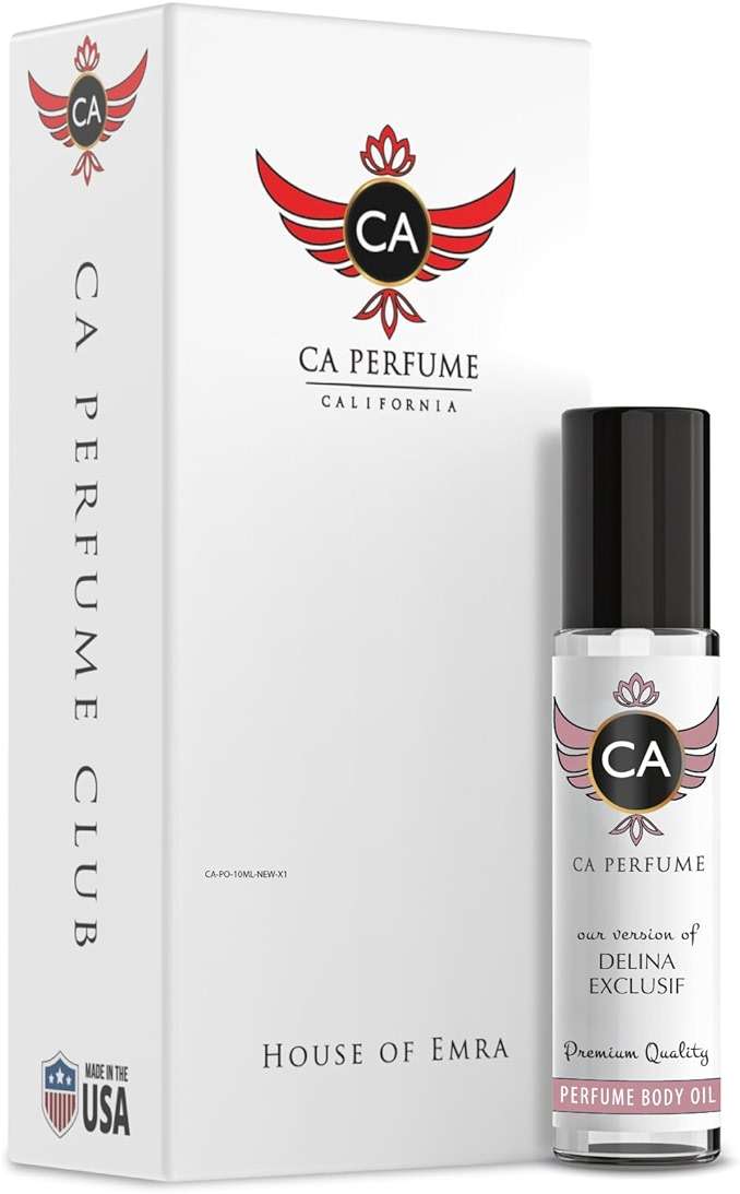 CA Perfume Impression of Delina Exclusif for Women Fragrance Oil Amber Scent Long Lasting Perfumes for Women Travel Size TSA Ready Mini Parfum Body Oil Roll-on 0.33 Fl Oz 10ml - Image 1