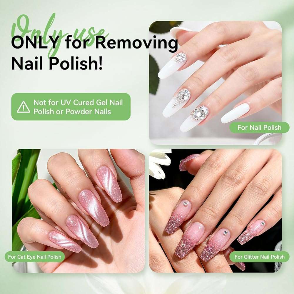 JODSONE Nail Polish Remover, 6.09 Fl.Oz Jasmine Scent Non-Acetone Nail Polish Remover,Gentle & Nail-friendly with Vitamin E & Aloe,Push-down Pump,Easy Daily Removal for Regular Nail Polish - Image 5