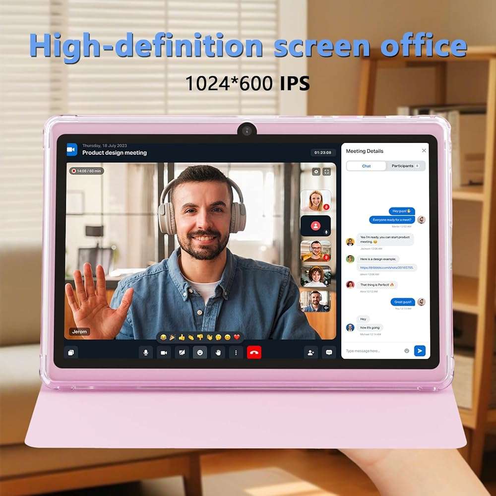 Tablet with Case 7 inch Tablet Android 14, 8GB RAM (5GB Expandable) 32GB ROM 7" Tabletas Supports 1TB MicroSD, Long Battery Dual Camera Tableta 5G WiFi-6 Android tablets with Tablets Protective Cover - Image 2