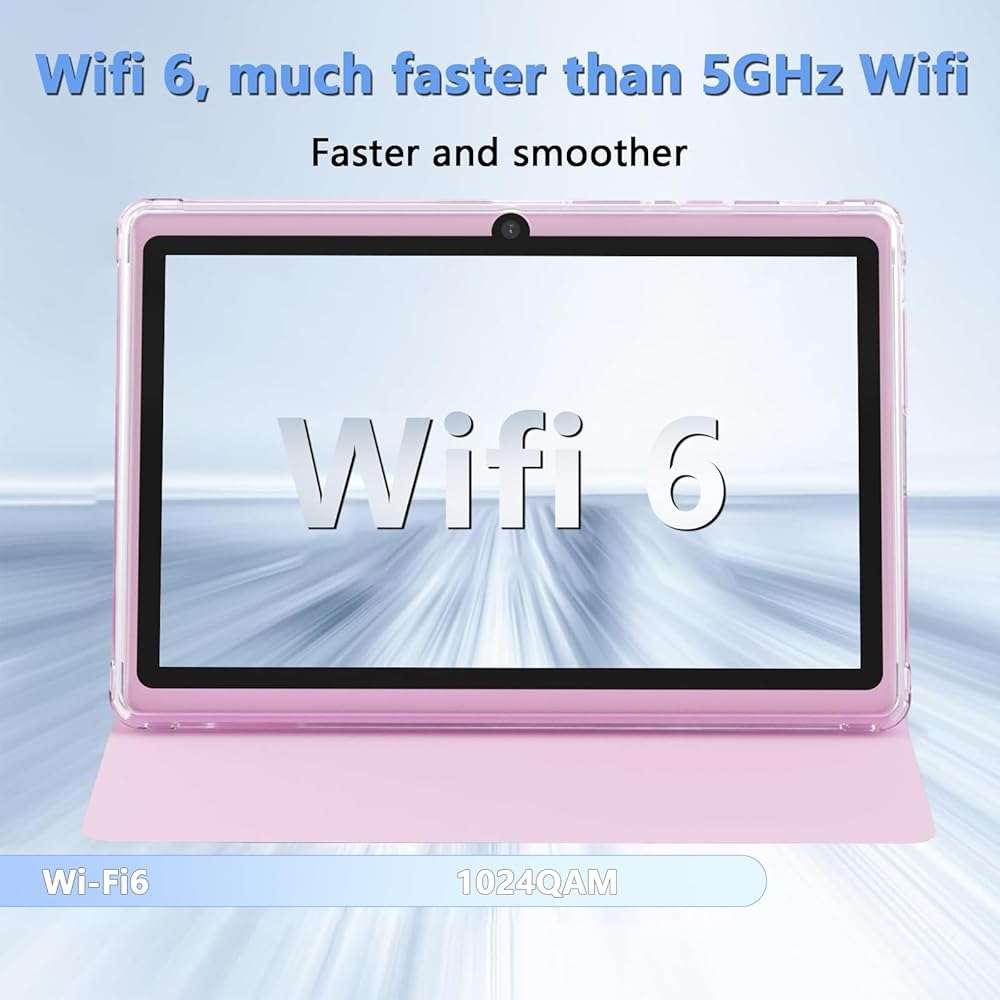 Tablet with Case 7 inch Tablet Android 14, 8GB RAM (5GB Expandable) 32GB ROM 7" Tabletas Supports 1TB MicroSD, Long Battery Dual Camera Tableta 5G WiFi-6 Android tablets with Tablets Protective Cover - Image 4