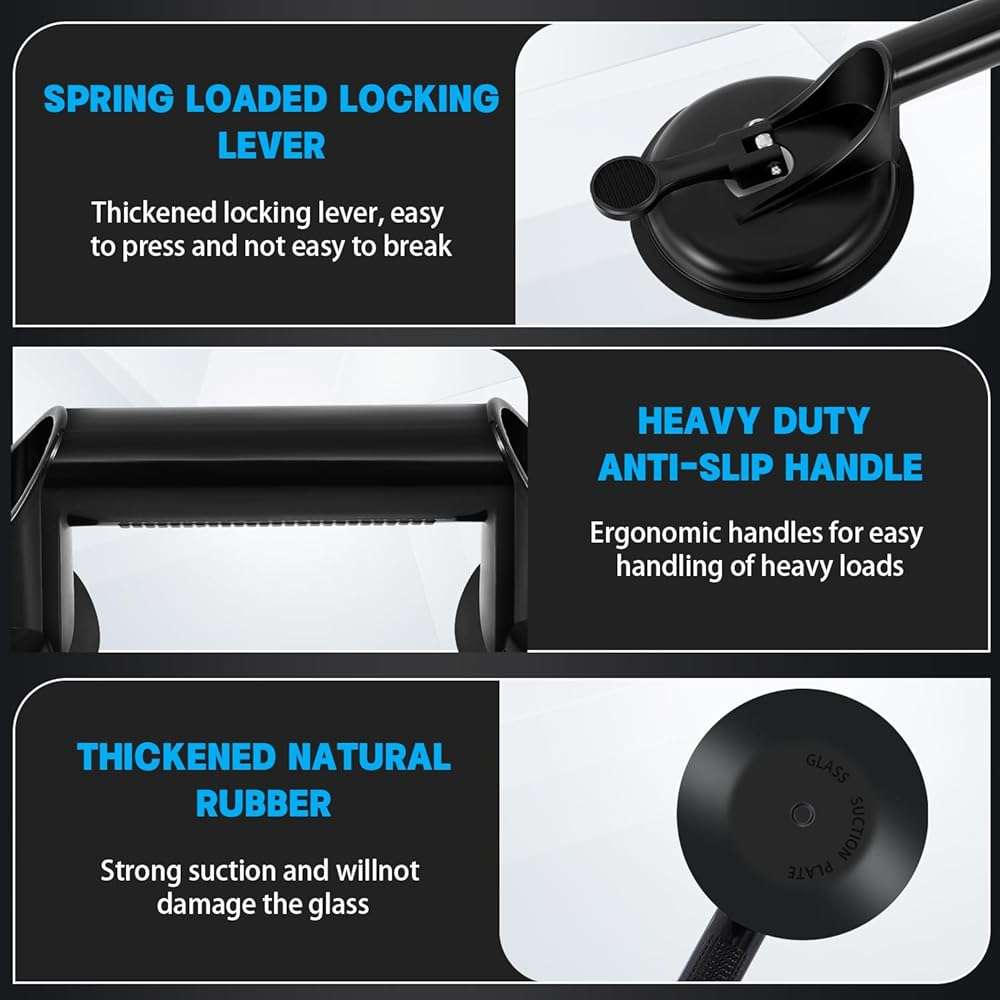 LOZAGU 4-Piece Floor Gap Fixer Tool Set with Aluminium Suction Cup & Rubber Mallet Hammer, Fixer Tool for Laminate Floor Gap Repair（Do not use on scraped or uneven floors） (4-PIECE) - Image 5