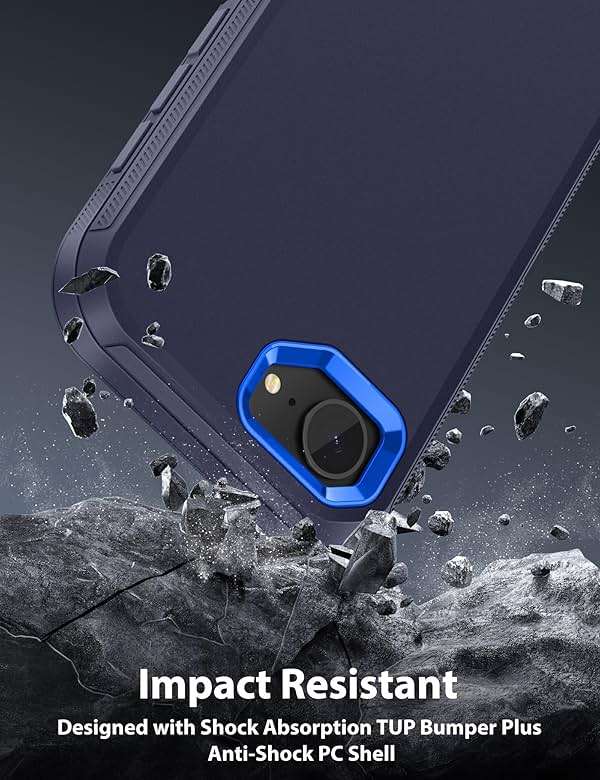 TOPAUX 3 Layer Heavy Duty Case for iPhone 17E,16E,Anti-Shock Hard Cover | Full Body Drop Protection,Impact Resistant,Flexible Soft Skin Protective,Hard Shell,Hybrid TPU Bumper,Port Cover - Image 2