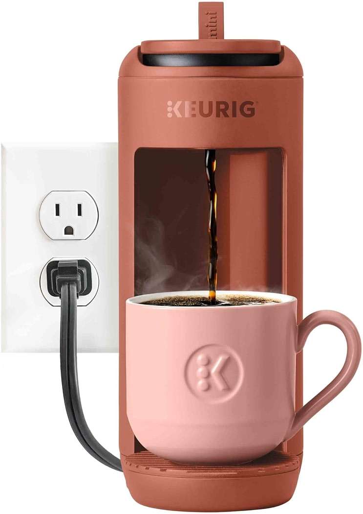 Keurig K-Mini Mate Single Serve K-Cup Pod Coffee Maker, Brews Up to 12 oz Cup, Compact Portable Coffee Machine for Small Spaces, Great for Dorms & Offices, Red Rocks - Image 9