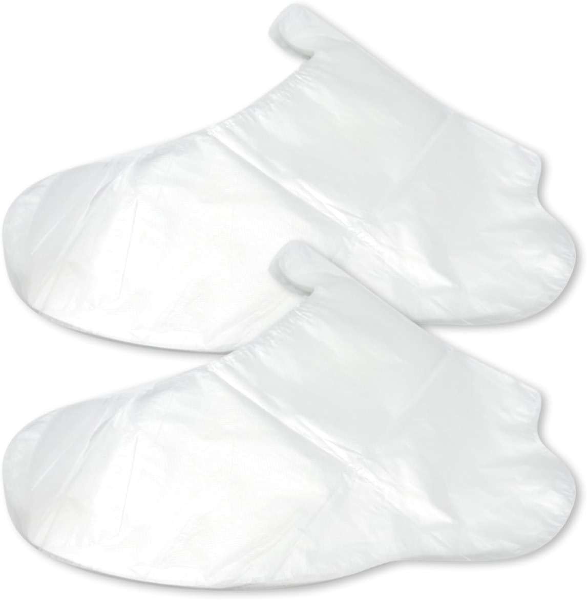100pcs Disposable Waterproof Foot Mask Covers with Fixing Tabs – HDPE Wax Therapy & Foot Care Liners for Spa, Cracked Heels & Shoe Fitting - Image 1