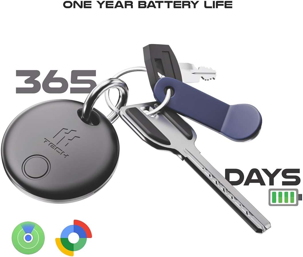 HH-Tech Dual-System Smart Tracker Tags Pack-2 (Compatible with iOS & Android), Works with Apple Find My & Google Find Hub, Bluetooth Item Finder for Keys, Wallet, Luggage, Bags, and More - Image 7