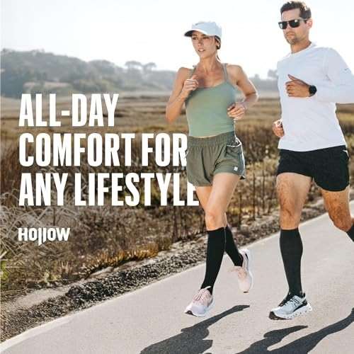 HOLLOW Alpaca Compression Socks for Women & Men Standard & Wide, 15-20 mmHg, Circulation Support, Moisture Wicking, Knee High - Image 6