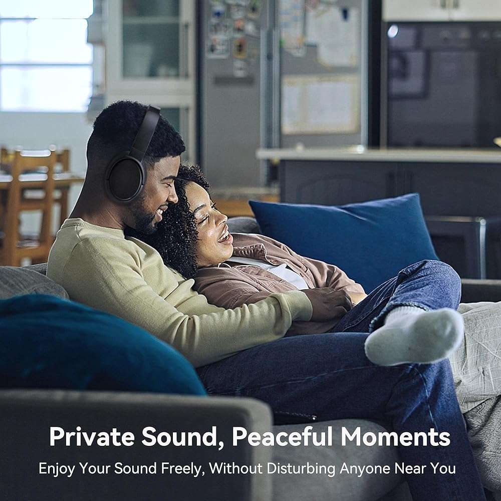 Swiitech Wireless Headphones for TV Watching, TV Headphones with Transmitter Charging Base, Bluetooth V5.3, No Audio Delay, Clear Voice, Plug & Play, Comfortable, Gifts for Elderly/Seniors - Image 7