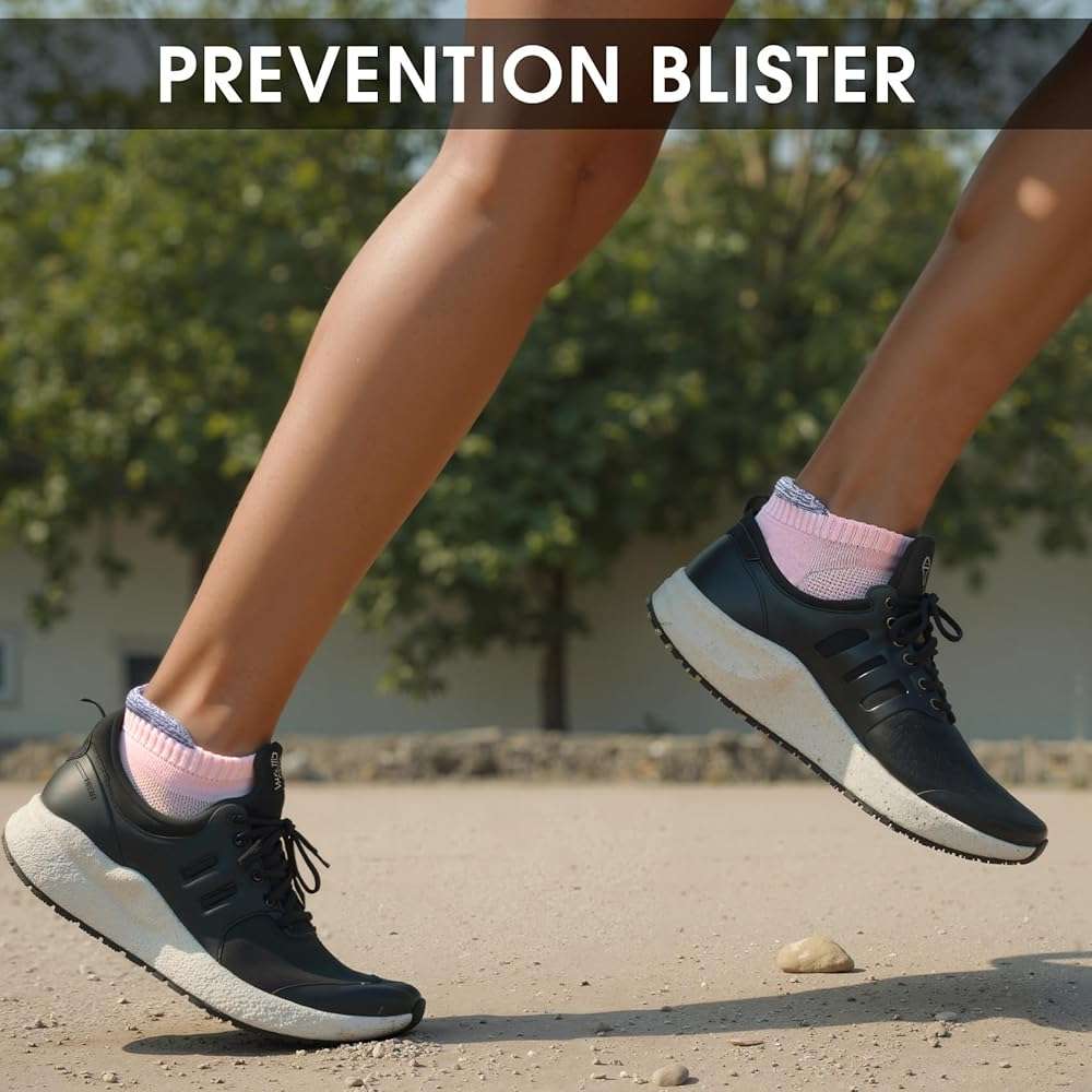 SEEKSOCK 6 Pairs Ankle Socks for Women, Athletic Running Cotton Comfort Cushioned Sports Low Cut Socks - Image 5