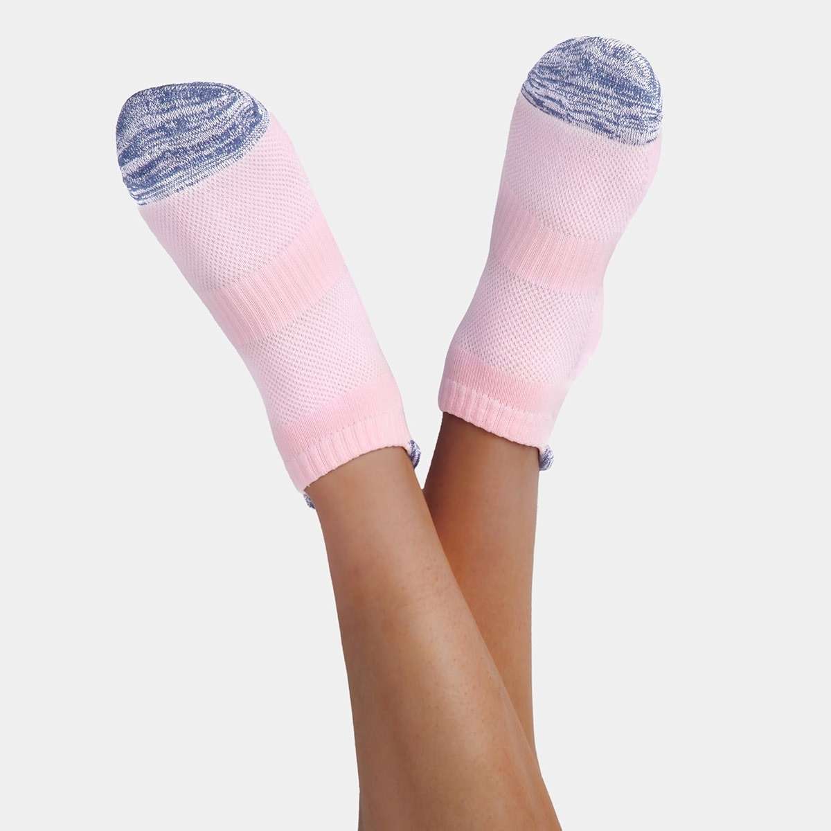 SEEKSOCK 6 Pairs Ankle Socks for Women, Athletic Running Cotton Comfort Cushioned Sports Low Cut Socks - Image 7