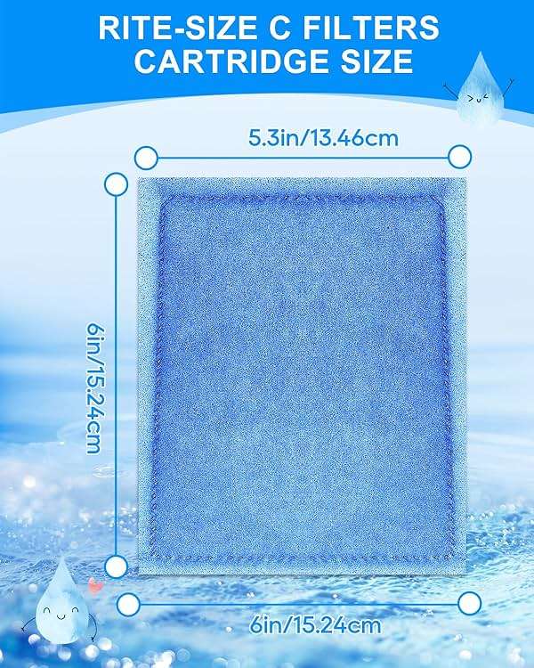 MyfatBOSS 12PCS Rite Size C Aquarium Filter Compatible with Marineland Penguin PRO 275/375 & Original Penguin 200/350 - Replacement Filter Cartridges Media Fit for 20-40/30-60 Gallon Fish Tank - Image 3