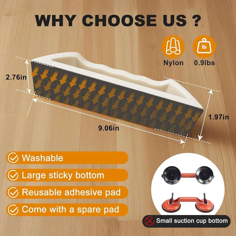 Floor Gap Fixer Tool Kit – Heavy-Duty Plank Grabber & Washable Adhesive Pad for Laminate, Vinyl, and Hardwood Flooring Repair (Only Plank Grabber) - Image 2