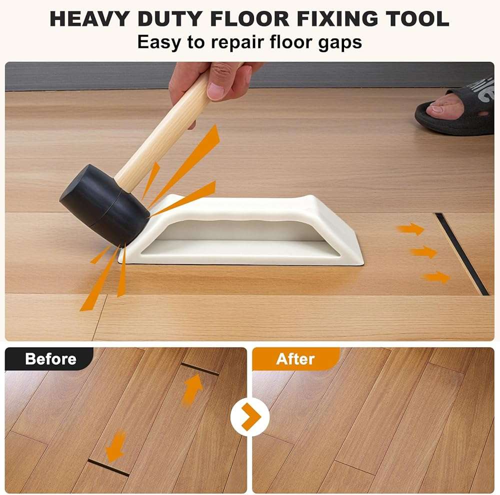 Floor Gap Fixer Tool Kit – Heavy-Duty Plank Grabber & Washable Adhesive Pad for Laminate, Vinyl, and Hardwood Flooring Repair (Only Plank Grabber) - Image 3