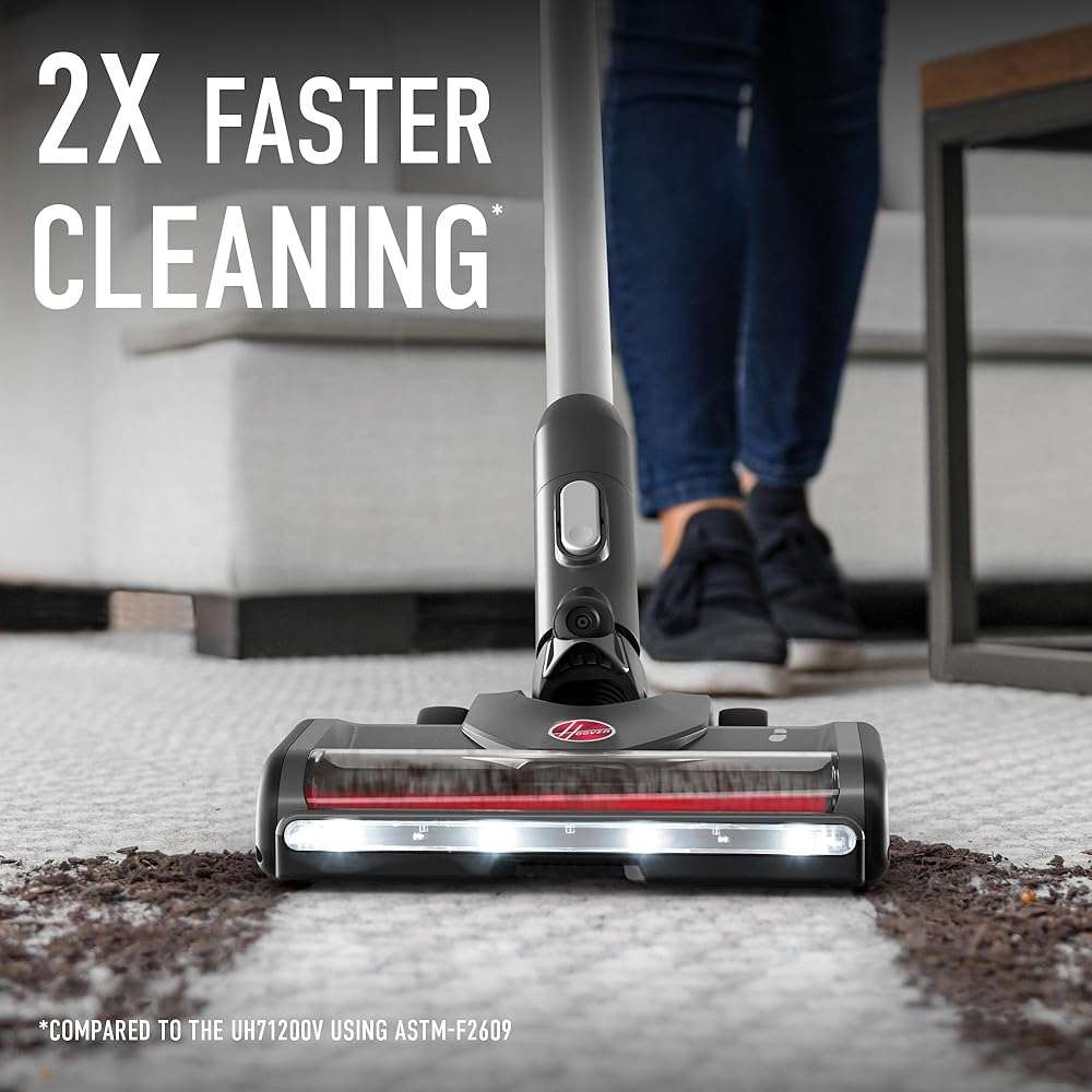Hoover Excelerate Cordless Stick Vacuum Cleaner with Included Tools, for Carpet and Hard Floors, Lightweight Design, Powerful Suction, LED Headlights, BH59000V - Image 2