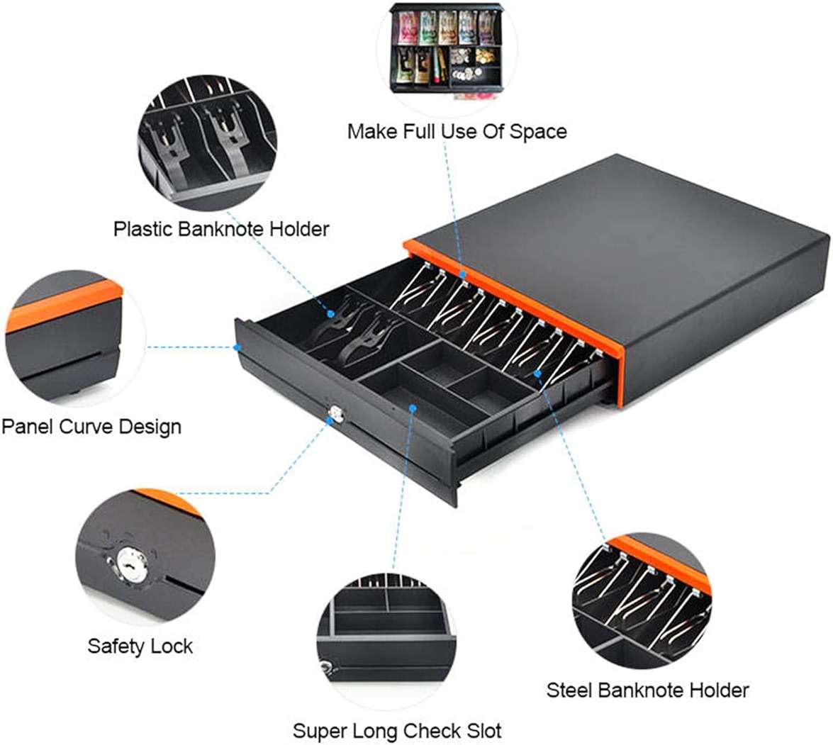 HNBYLMM Cash Register with Pos System, All-in-One Smart Cash Register for Small Businesses, with 15.6" Touch Screen Monitor, Dual-core I5 CPU, Cash Drawer, 58mm Printer, Barcode Scanner, Touchscreen - Image 8