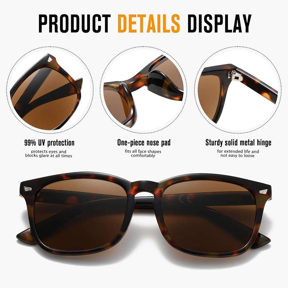 RLOZRN 4 Pack Progressive Reading Sunglasses for Women Men, No Line Square Multifocal Sun Readers UV400 Protection - Image 3