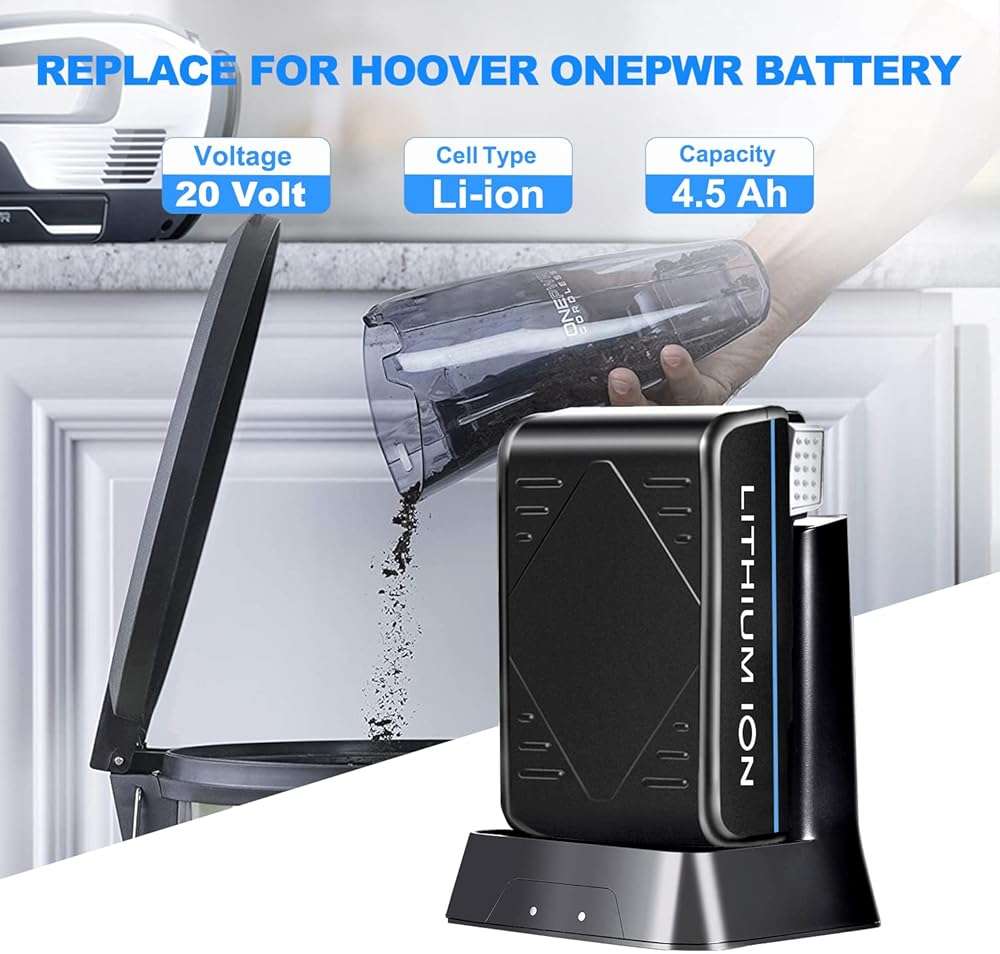 LMYDZER 4.5Ah 20V Replacement Battery for Hoover ONEPWR Battery, Compatible with Hoover Cordless Vacuum Cleaners, Hardfloor Cleaner, Replacement for BH15030 BH25030 BH25040 BH15260PC - Image 2