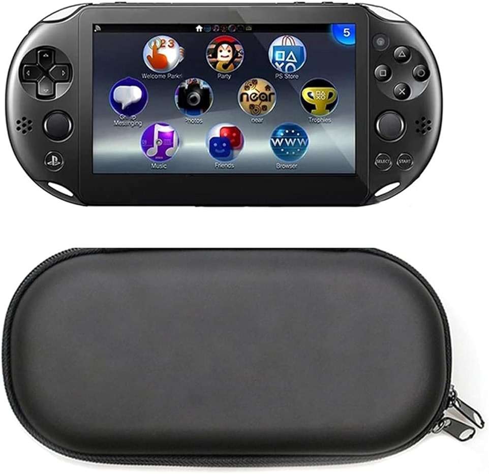 ELIATER Carring Case Compatible for Playstation Vita, Portable Travel Pouch Cover Zipper Bag Compatible for Sony PSVita 1000 2000 Game Console (Black) - Image 2