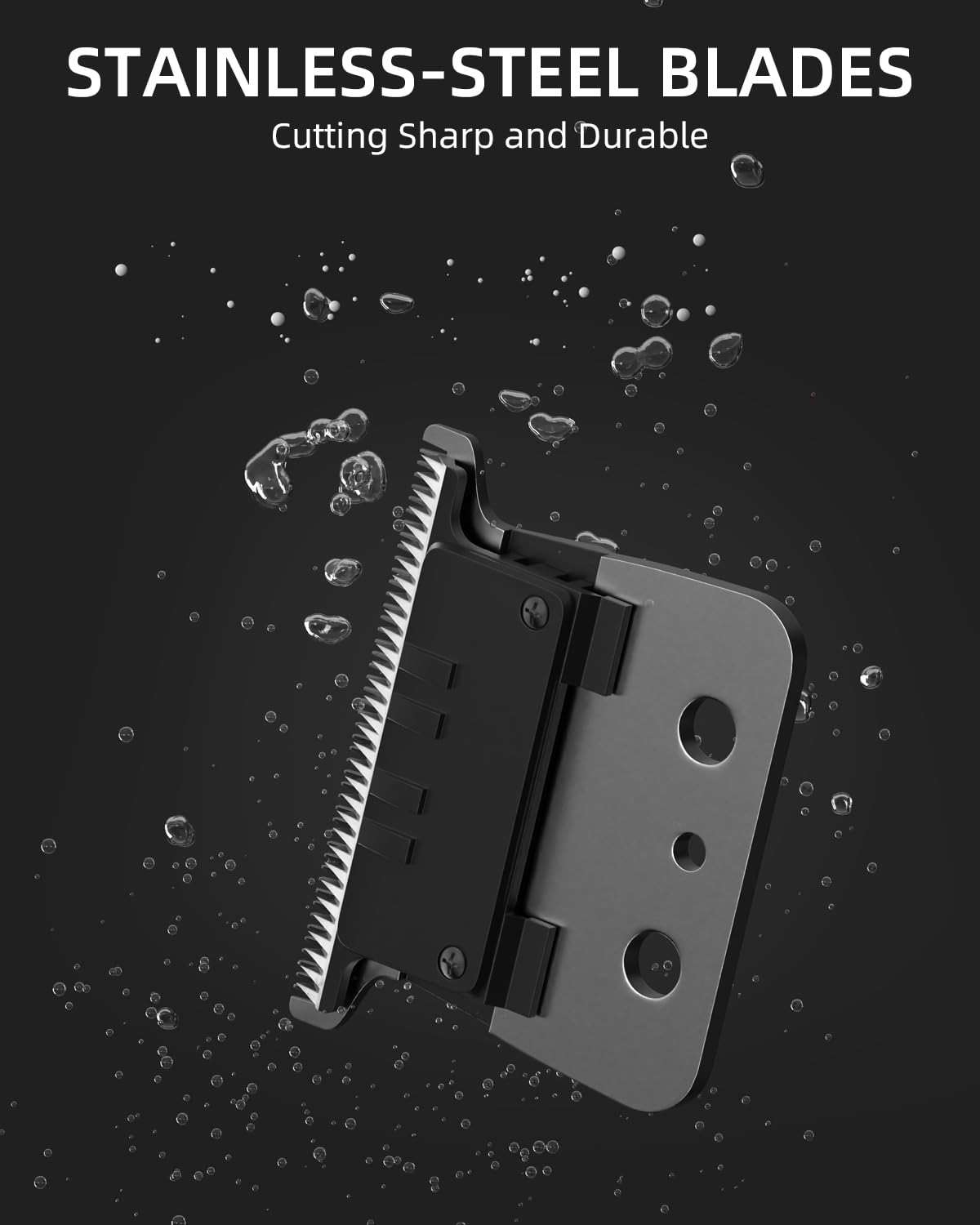 Lumiflexa Professional Hair/Beard Trimmer for Men, USB-C Rechargeable Hair Trimmer for Men with Stainless Steel Blades, Zero Gapped Hair Clippers for Barber, Cordless Rechargeable Hair Clippers - Image 3
