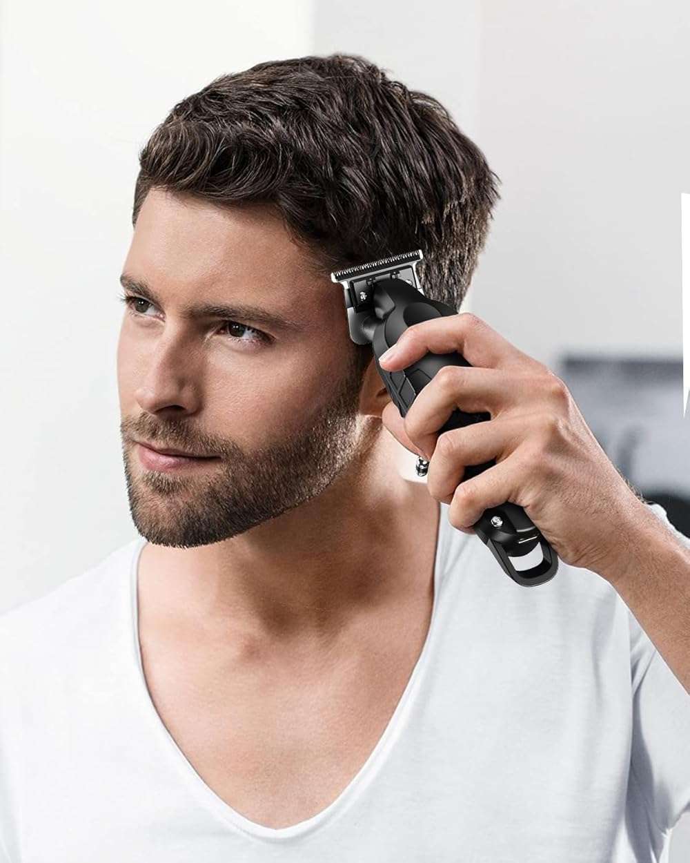 Lumiflexa Professional Hair/Beard Trimmer for Men, USB-C Rechargeable Hair Trimmer for Men with Stainless Steel Blades, Zero Gapped Hair Clippers for Barber, Cordless Rechargeable Hair Clippers - Image 7