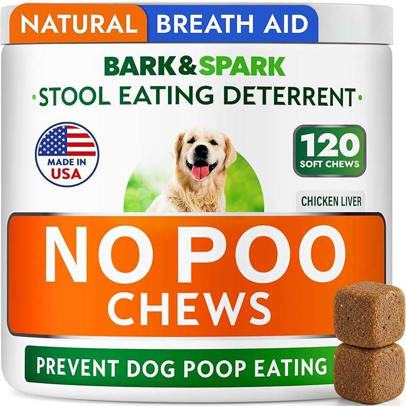 No Poo Chews for Dogs - Coprophagia & Stool Eating Deterrent with Probiotics, Digestive Enzymes & Breath Aid Support - Stop Dog Poop Eating - Made in USA - 120Ct - Image 1