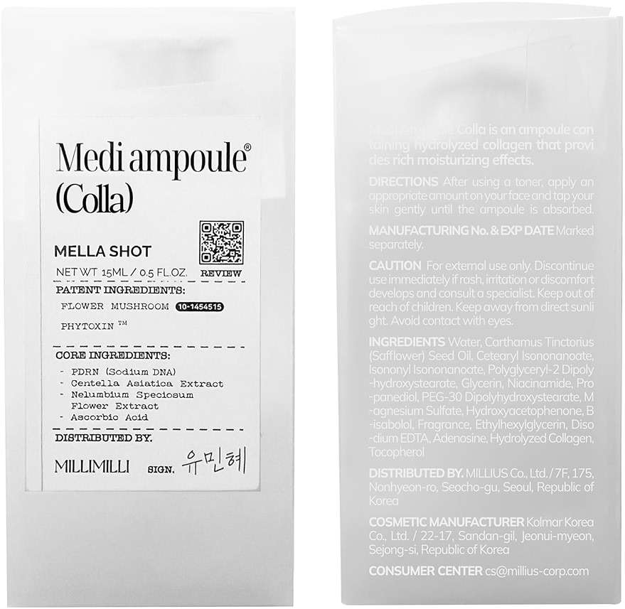 millimilli Medi Ampoule Colla | Collagen Serum for Dewy Glass Skin | 237% Hydration Support for 24h, Niacinamide | Radiance Ampoule for Dull Tired Skin | Korean Skin Care | 0.51 fl.oz. - Image 11