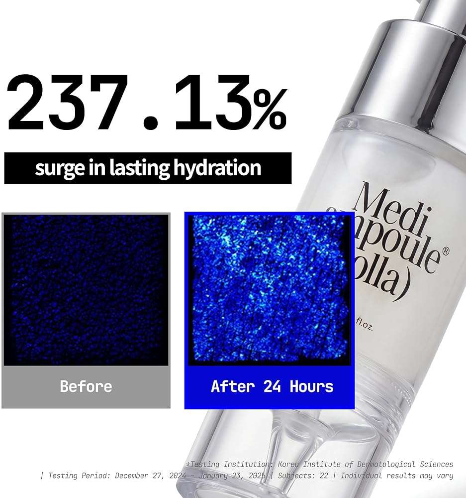millimilli Medi Ampoule Colla | Collagen Serum for Dewy Glass Skin | 237% Hydration Support for 24h, Niacinamide | Radiance Ampoule for Dull Tired Skin | Korean Skin Care | 0.51 fl.oz. - Image 3