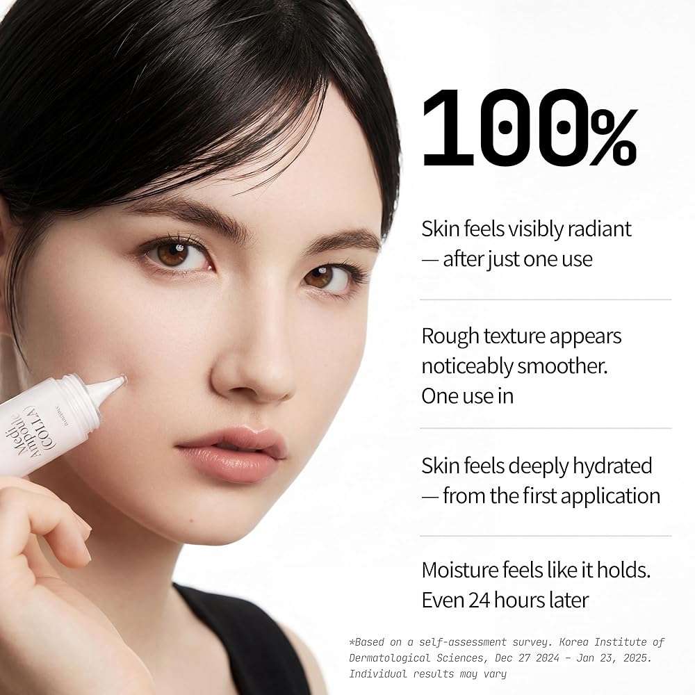 millimilli Medi Ampoule Colla | Collagen Serum for Dewy Glass Skin | 237% Hydration Support for 24h, Niacinamide | Radiance Ampoule for Dull Tired Skin | Korean Skin Care | 0.51 fl.oz. - Image 5