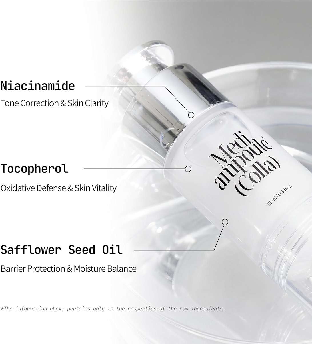 millimilli Medi Ampoule Colla | Collagen Serum for Dewy Glass Skin | 237% Hydration Support for 24h, Niacinamide | Radiance Ampoule for Dull Tired Skin | Korean Skin Care | 0.51 fl.oz. - Image 9