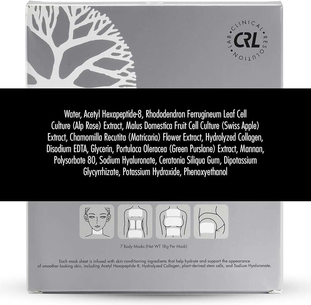 Clinical Resolution Peptide Aqua Gel Body Mask – Instant Hydration, Soothing & Cooling Sensation, 14 Single-Use Masks (2 Boxes, 7 per Box) - Image 2