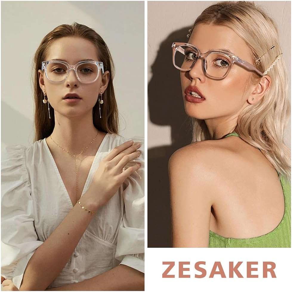 ZESAKER Progressive Multifocus Reading Glasses for Women Men Oversized Anti Blue Light Blocking Readers Square Eyeglasses - Image 7