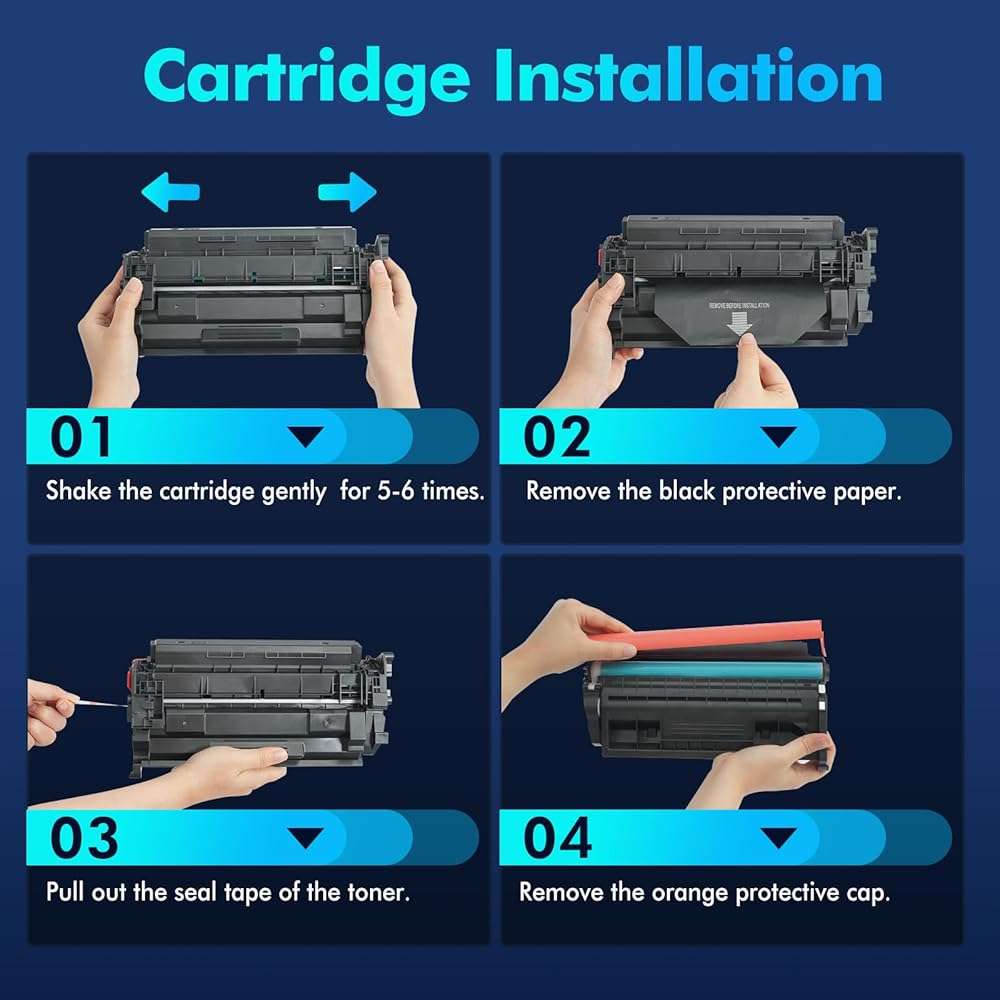 CF258X 58X Toner Cartridge Black with Chip Replacement for HP 58X CF258X 58A CF258A Work with MFP M428fdw M428fdn M428dw Pro M404n M404dn M404dw M404 M428 M406 M430 Printer (2-Pack) - Image 5