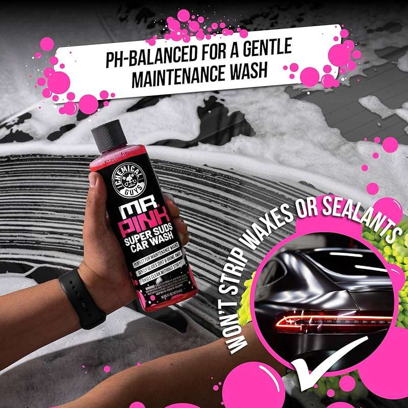 Chemical Guys Car Detailing Kit, Car Cleaning Kit with Total Interior Cleaner & Protectant, Sprayable Wheel Cleaner, Car Wash Soap, Bucket, Brushes, and Detailing Accessories - 17 Piece Wash Kit - Image 7