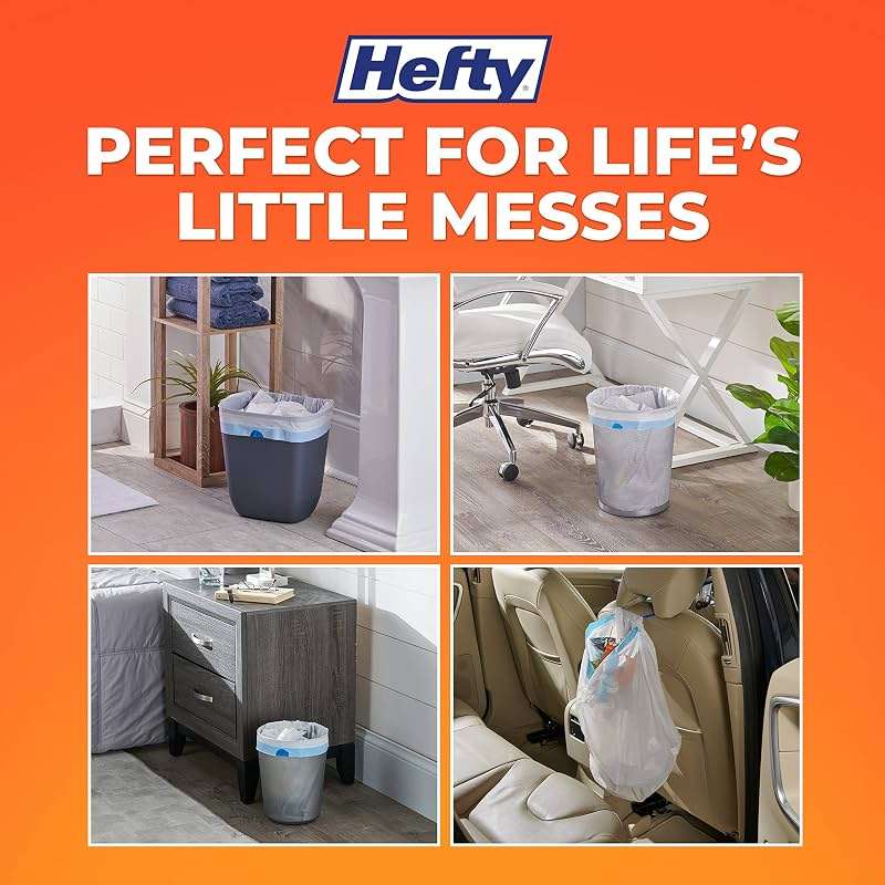 Hefty Small Trash Bags, Fabuloso Watermelon Scent, 4 Gallon, 52 Count - Image 5