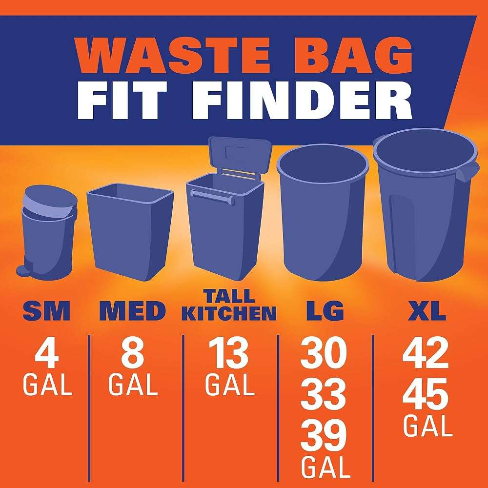 Hefty Small Trash Bags, Fabuloso Watermelon Scent, 4 Gallon, 52 Count - Image 6