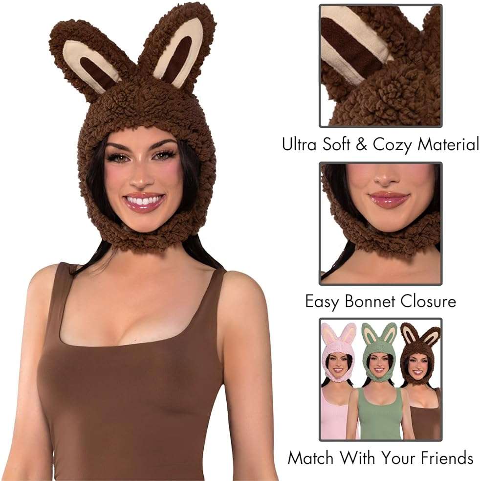 Leg Avenue Women's Halloween Costumes for Women Cute Bunny Monster Hood Animal Ears Bonnet - Image 4